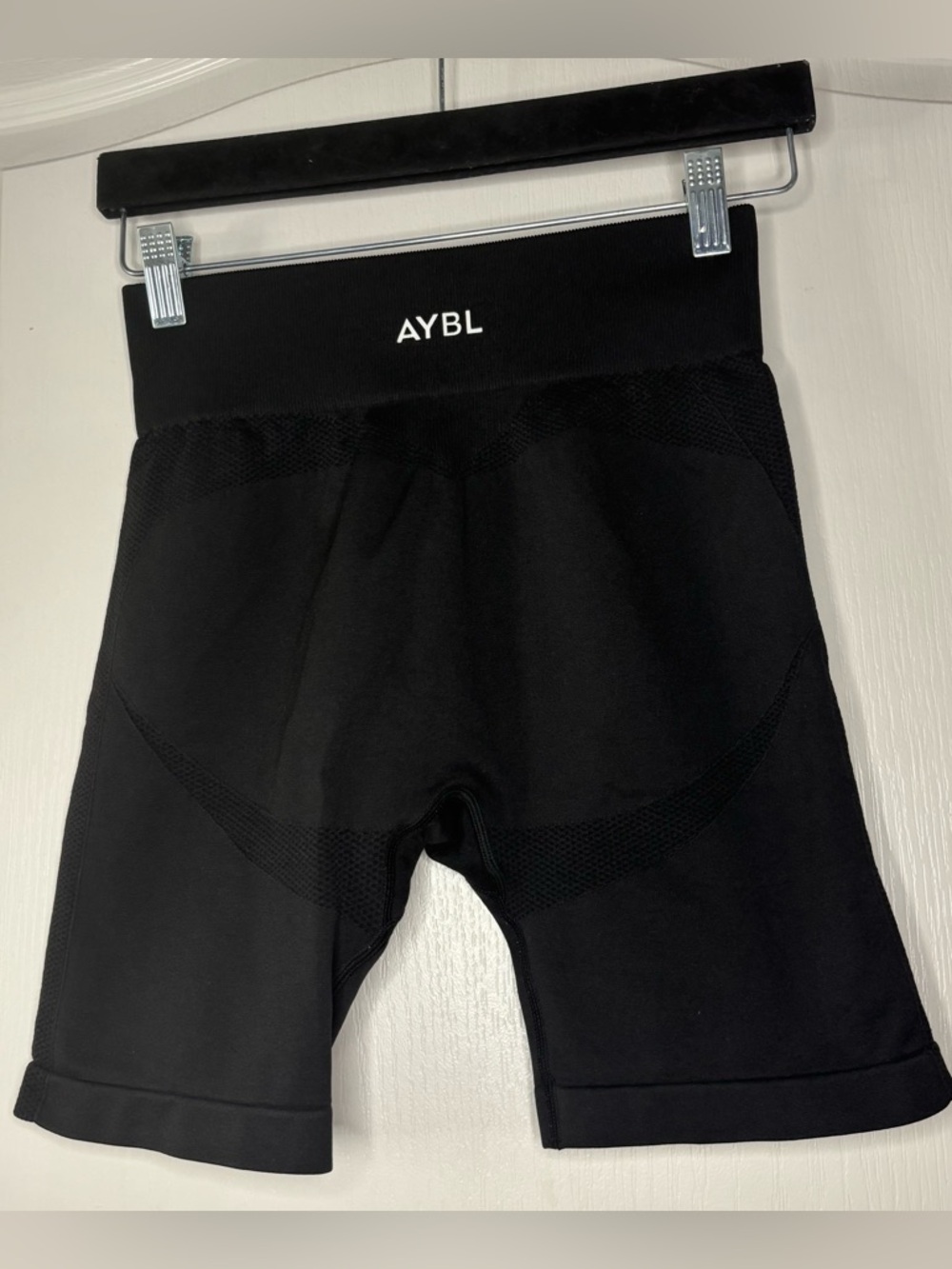 AYBL Black High-Waist Bike Shorts